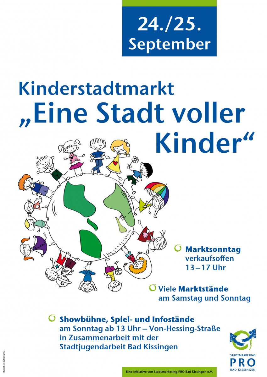 Kinderstadtmarkt 2022 Bad Kissingen Plakat